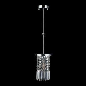 Worldwide Lighting Torrent 1-Light Polished Chrome Round Mini Pendant Light
