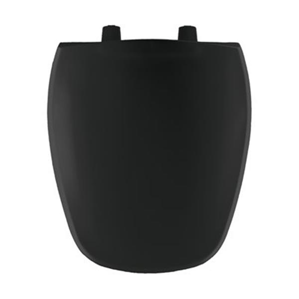 Bemis Round Plastic Black Toilet Seat RONA