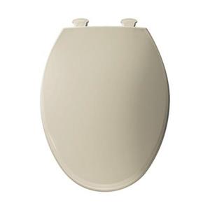 Bemis Elongated Easy-Clean and Change Hinge Bone Plastic Toilet Seat