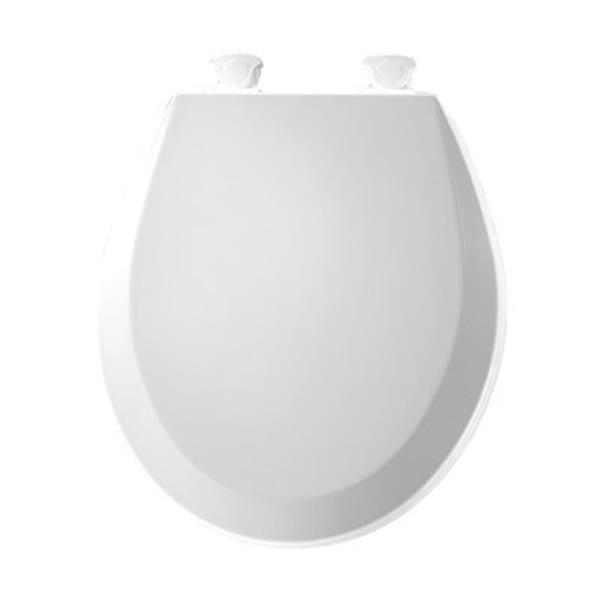 Bemis Round Molded Wood White Toilet Seat