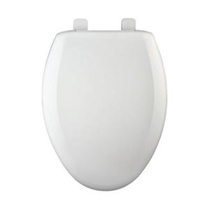 Bemis Elongated Slow-Close White Plastic Toilet Seat