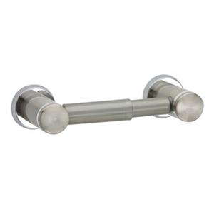 Taymor Axiom 9.1-in Satin Nickel/Polished Chrome Avanti Standard Toilet Paper Holder