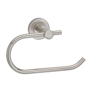 Taymor Minimaliste 6.5-in Brushed Nickel Euro Toilet Paper/Towel Holder