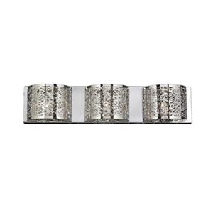 Worldwide Lighting Aramis Collection Polished Chrome 3-Light Wall Sconce
