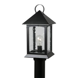 SNOC Heritge 15-in Black Aluminum 1 Light Post Mounted Outdoor Light