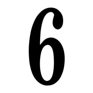 SNOC Essentials Accessories Black Self-Adhesive Digits House Numbers