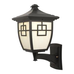 SNOC Nuance 16.88-in Black Upward Mounted LED White Glass Wall Luminaire