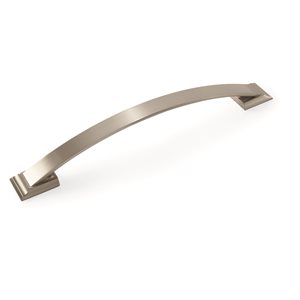 Amerock Candler 8-in Centre to Centre Satin Nickel Appliance Pull