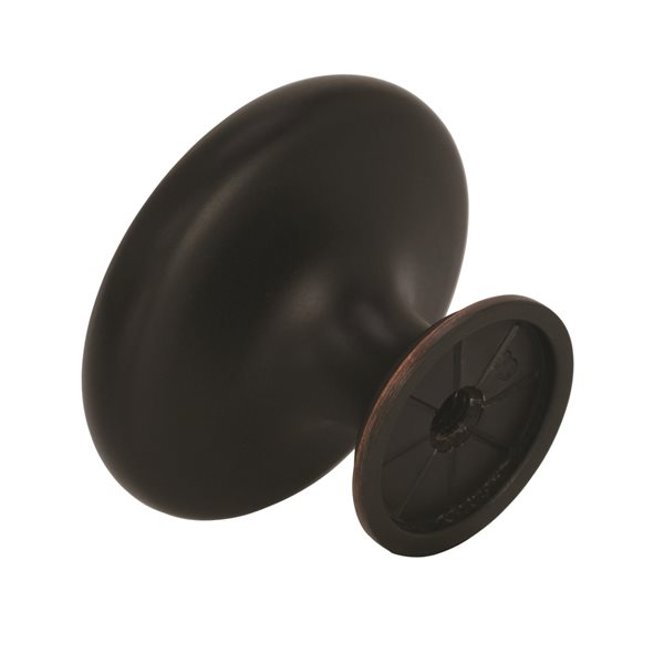 Amerock Inspirations 1.31-in Oil Rubbed Bronze Round Transitional Cabinet Knob - 10-Pack