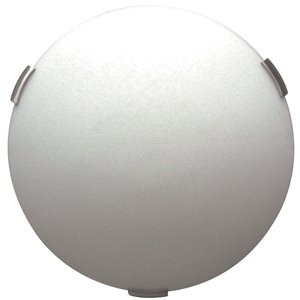 DVI Orinoco 2-Light Contemporary Ceiling Light - 12-in - Satin Nickel