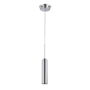 Kendal Lighting 2.50-in Chrome Mini Modern Clear Glass Cylinder Pendant