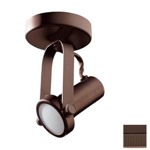 Kendal Lighting 5-in Oil-Rubbed Bronze 1-Light Dimmable Standard Flush Mount Fixed Track Light Kit