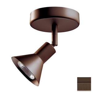 Kendal Lighting 5-in Oil-Rubbed Bronze 1-Light Flush Mount Fixed Track Light Kit