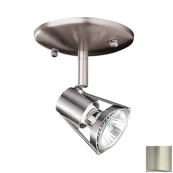 Kendal Lighting Satin Nickel Flush Mount Fixed Track Light Kit