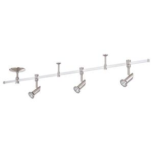 Kendal Lighting 48-in Satin Nickel Step Linear Track Lighting Kit