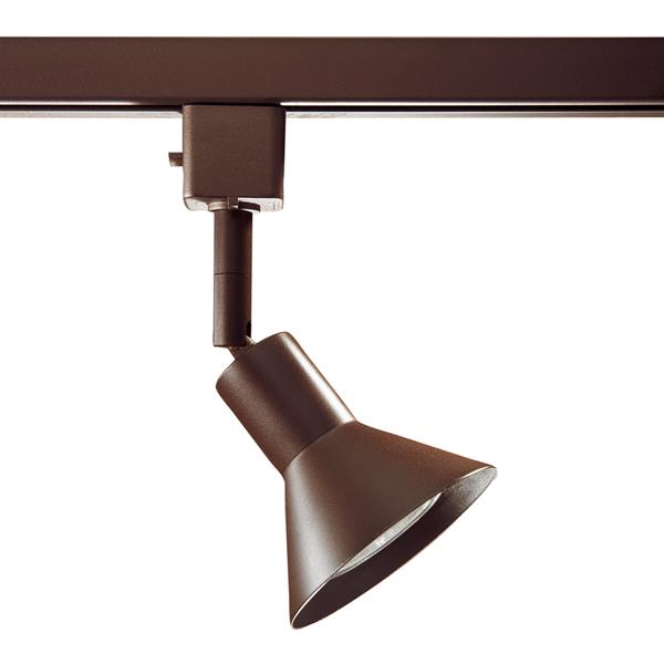 Kendal Lighting 1-Light Oil Rubbed Bronze Step Linear Track Lighting Head