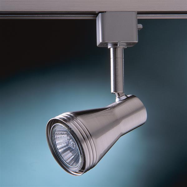 Kendal Lighting 1Light Satin Nickel Step Linear Track Lighting Head