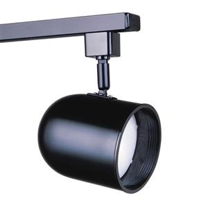 Kendal Lighting 1-Light Black Roundback Linear Track Lighting Head