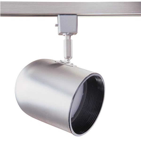 Kendal Lighting 1Light Brushed Steel Roundback Linear Track Lighting