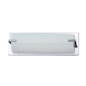 Kendal Lighting Paramount 15-in Chrome 1-Light Rectangle Vanity Light Bar