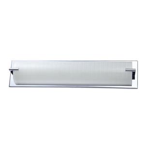 Kendal Lighting Paramount 22-in Chrome 1-Light Rectangle Vanity Light Bar