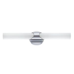 Kendal Lighting Alina 18-in Chrome 2-Light Cylinder Vanity Light