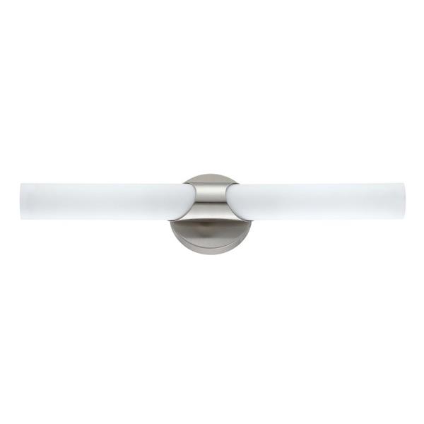 Kendal Lighting Alina 18-in Satin Nickel 2-Light Cylinder Vanity Light