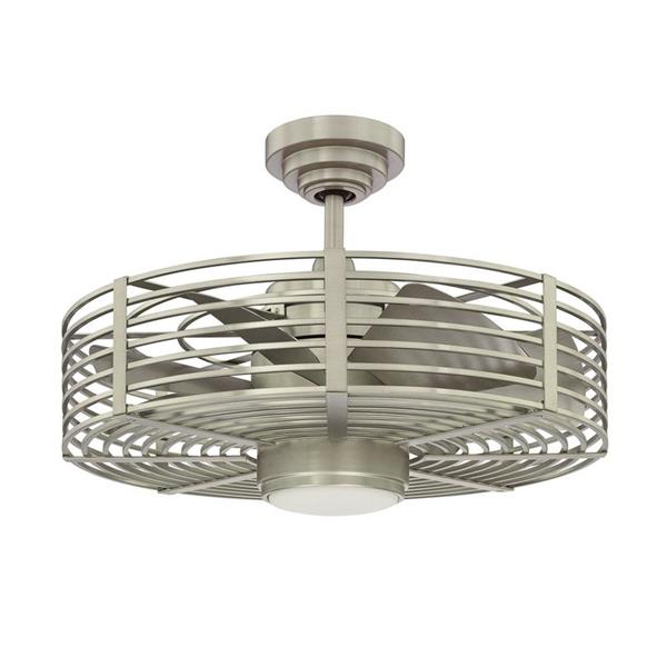 Kendal Lighting Enclave 23 In Satin Nickel 7 Blade Indoor Ceiling