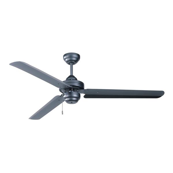 Kendal Lighting Studio 54 Natural Iron 54-in 3 Blade Indoor Ceiling Fan