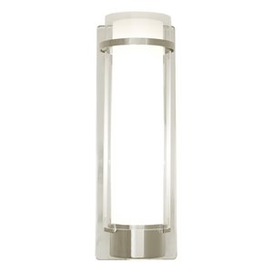 DVI Essex Modern Large 1-Light Wall Sconce - 5-in - Buffed Nickel