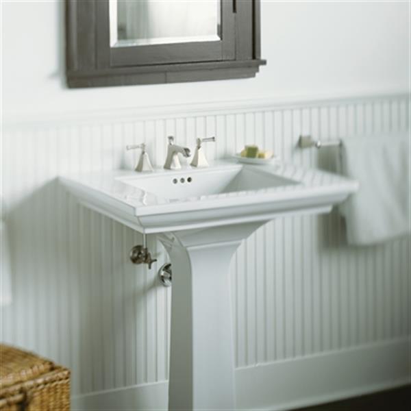 KOHLER Memoirs 30-in White Pedestal Sink