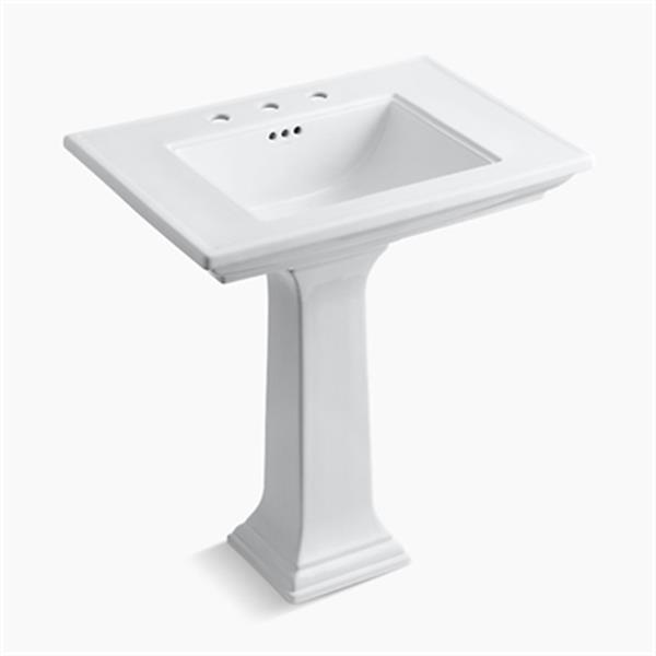 KOHLER Memoirs 30-in White Pedestal Sink