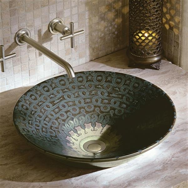 Kohler Serpentine Bronze Conical Bell Sandbar Vessel Bathroom Sink 14223 Sp G9 Rona 4308