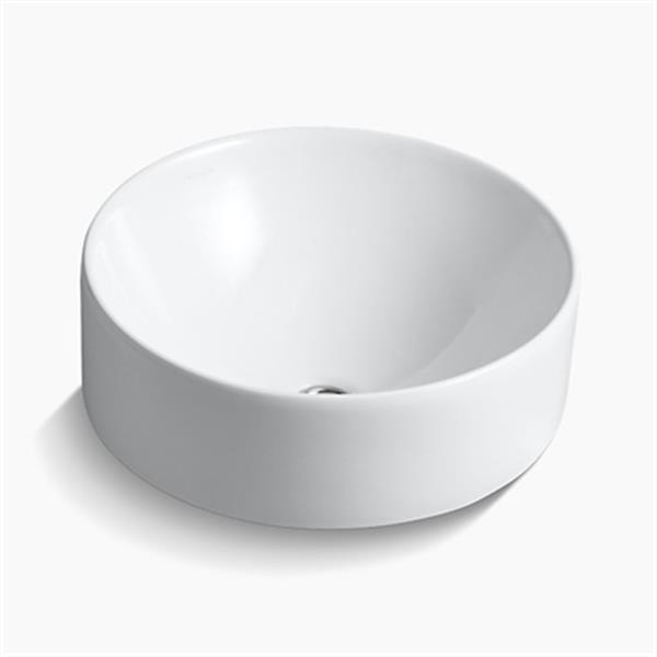 KOHLER Vox Round White Vessel Sink