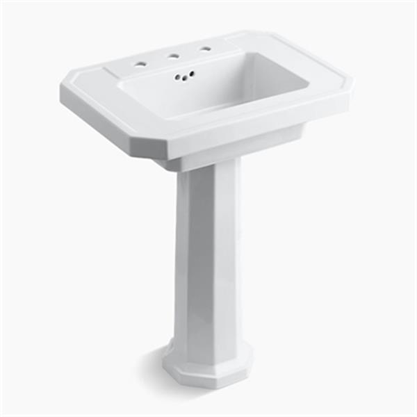 KOHLER Kathryn 35in x 27in White Pedestal Sink 232280 RONA