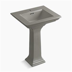 KOHLER 2344 Memoirs 24.5-in Cashmere Pedestal Lavatory Sink with Stately Design
