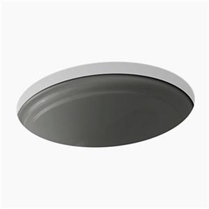 KOHLER Devonshire 18.38-in Thunder Grey Undercounter Lavatory Sink