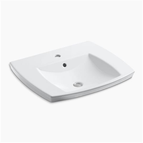 KOHLER Kelston 5.31in x 23.43in White SelfRimming Sink 238110 RONA
