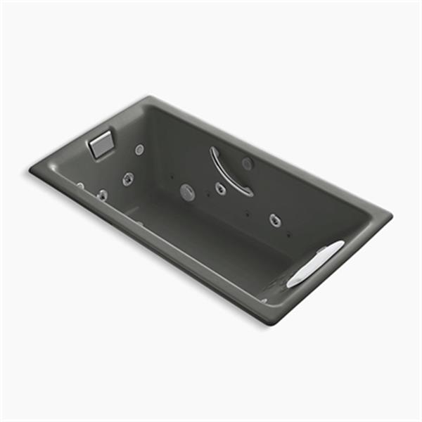 KOHLER 66-in x 36-in Drop-in Effervescence + Whirlpool with Spa/Package