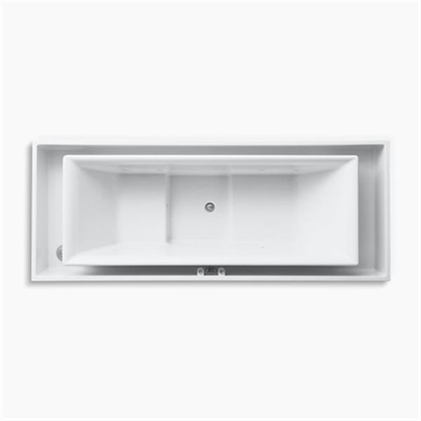KOHLER 104-in x 41-in Drop-in Whirlpool + Effervescence with Center Drain