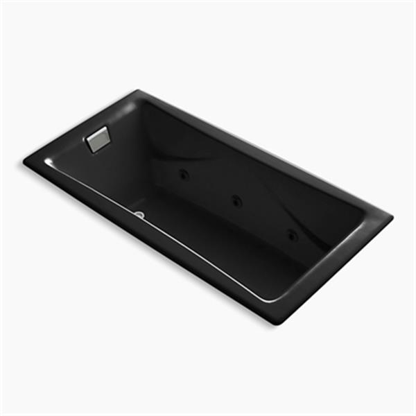 KOHLER 72-in x 36-in Drop-in Whirlpool with Reversible Drain and Heater  without Trim 865-H2-7 | RONA