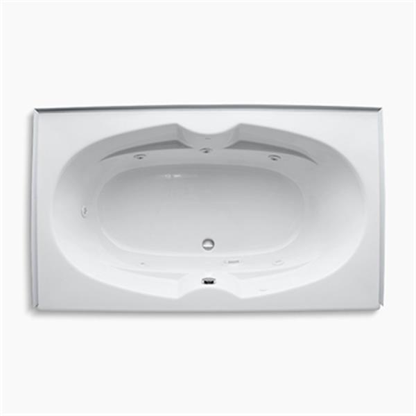 KOHLER 72-in x 42-in Alcove Whirlpool with Tile Flange