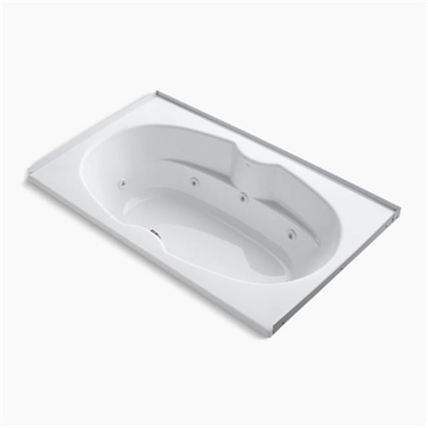 KOHLER 72-in x 42-in Alcove Whirlpool with Tile Flange