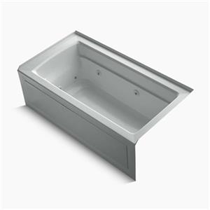 KOHLER 60-in x 32-in Alcove Whirlpool with Integral Apron and Heater