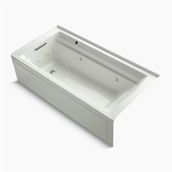 KOHLER 72-in x 36-in Alcove Whirlpool with Integral Tile Flange and Bask Heated Surface