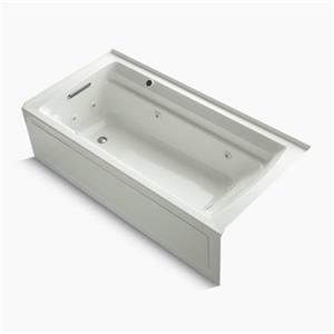 KOHLER 72-in x 36-in Alcove Whirlpool with Integral Tile Flange and Bask Heated Surface