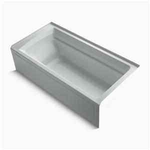 KOHLER 72-in x 36-in Alcove Vibracoustic Bath with Bask Heated Surface, Tile Flange