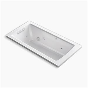 KOHLER 60-in x 30-in Drop-in Whirlpool with Heat and Comfort Depth Design