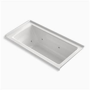 KOHLER 60-in x 30-in Three-Side Integral Flange Whirlpool with Heater