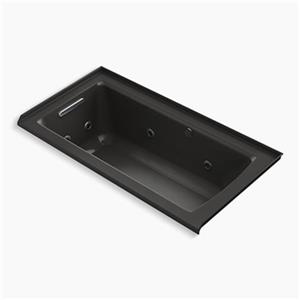 KOHLER 60-in x 30-in Alcove Whirlpool with Bask Heated Surface, Tile Flange